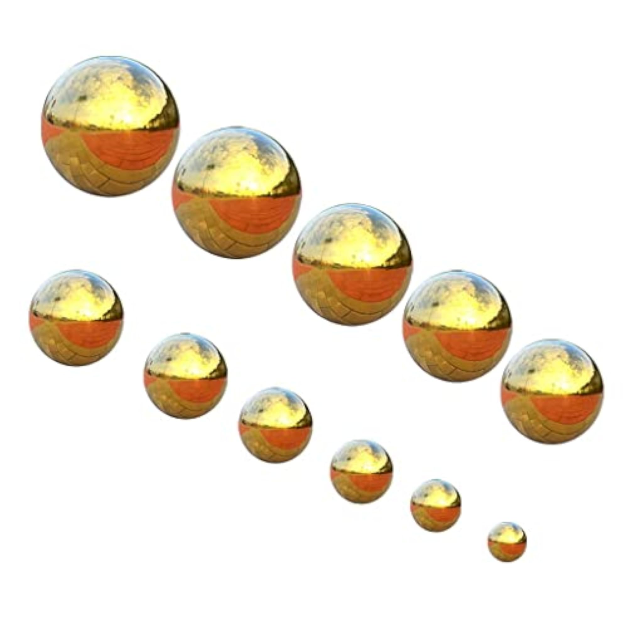 304 Stainless Hollow Ball Seamless Mirror Ball Sphere Home Garden Deco 76Mm