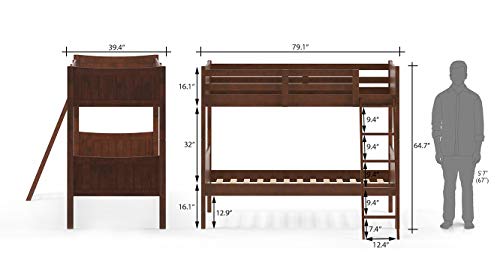 Image of Urban Ladder Corfu Bunk Bed (Finish : Dark Walnut)