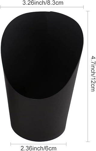 Miniatura 8 de Kingzhuo 50 unidades de soporte para papas fritas de 14 onzas, tazas de papel para llevar, conos desechables, cajas de palomitas de maíz, bandejas