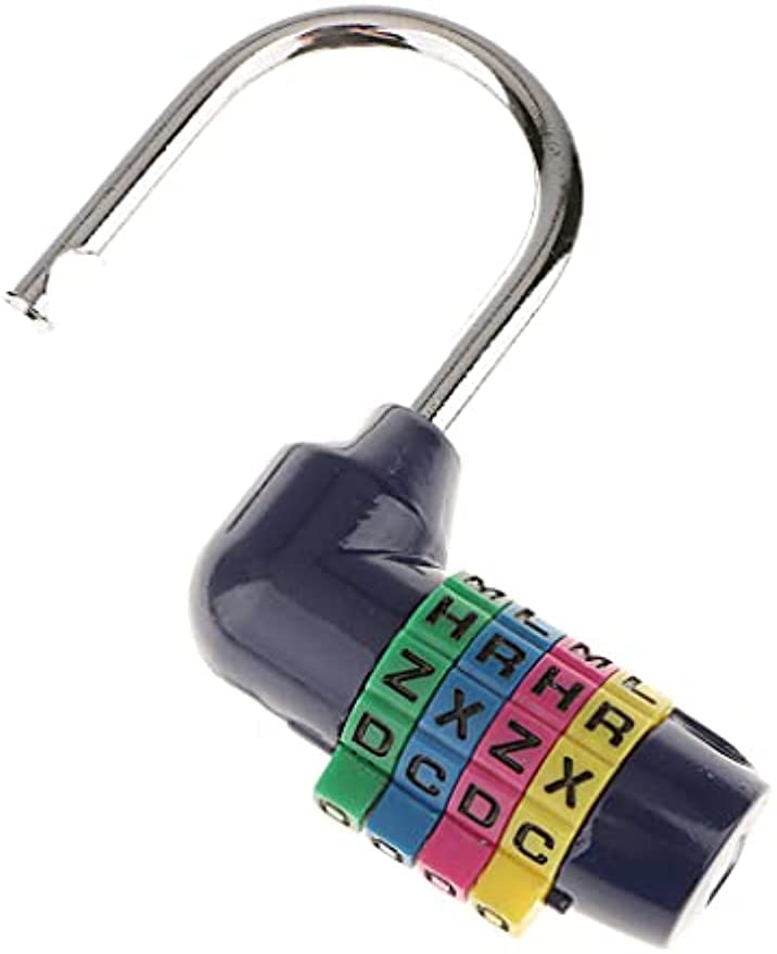 Image of Combination Lock Resettable Padlock 4 Letters for Toolbox Lockers Suitcase 2Pcs(Random Color)