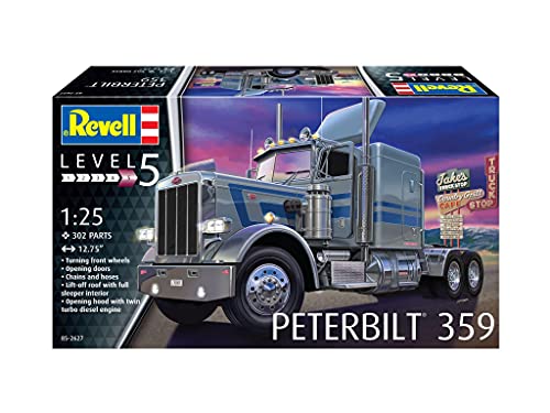 Peterbilt 359 LKW Truck USA Silber 12627 Bausatz Kit 1/25 1/24 Revell Modell Auto