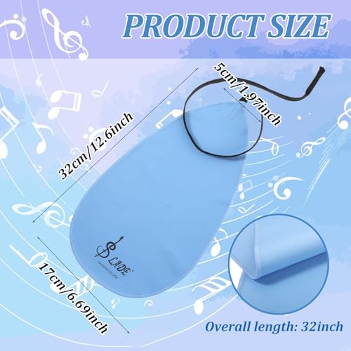image for Wanmu 4Pcs Clarinet Swab Cloth, Pull Through Swab Instrument Cleaner C