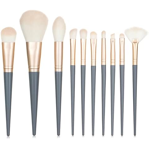 10 Pcs Cosmetic Brush Makeup Brushes Set Foundation Blush Eyeshadow Make Up Brush Eye Shadow Powder Blush Liquid Makeup Brush Cover