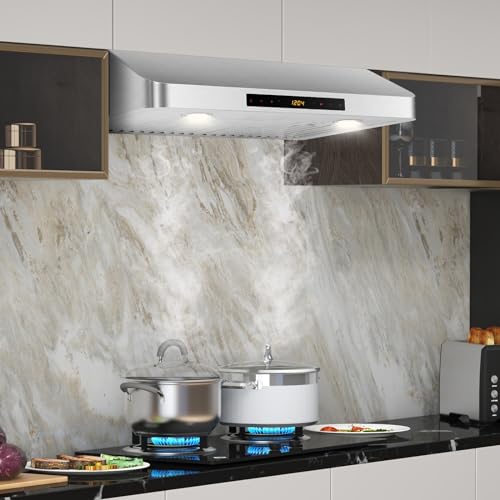 ARLIME 30" Under Range Hood, 900CFM Stainless Steel Stove Vent
