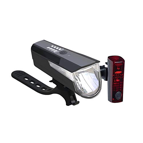 Phare Vélo Rechargeable USB Büchel Vancouver Pro Juego De Luces LED A Pilas, 70 Lux, Control Lampe Velo Avant Phare Vélo Rechargeable USB Büchel Vancouver Pro Juego De Luces LED A Pilas, 70 Lux, Control Lampe Velo Avant
