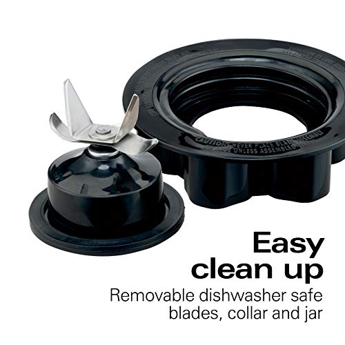 Hamilton Beach Wave Crusher Blender With 14 Functions & 40Oz Glass Jar For Shakes And Smoothies, Black (54220) #TOP2