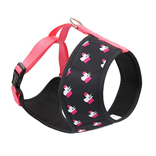 HugSmart - Hundegeschirr | Weiches Air-Mesh verstellbare Hundegeschirre | niedlich bedrucktes Step-in-Geschirr mit Hals gepolstert für kleine, mittelgroße und große Rassen Cover