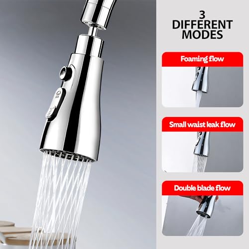 Image of MIORAH Kitchen Tap Extender - 360 Rotating Faucet Extension for Kitchen Sink | Water Saving & Easy Install