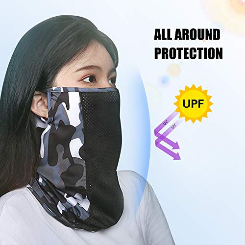 Lenço de ciclismo, Andoer Proteção UV Máscara facial Polaina de proteção solar Ciclismo ao ar livre