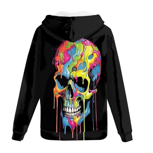 JooMeryer Men's Plus Size Zip Up Hoodie 3D Printed Long Sleeve Casual Hooded Sweatshirts2