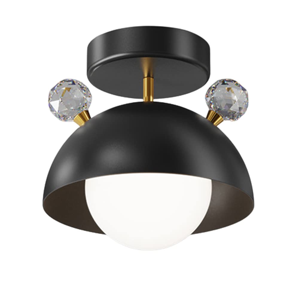 Plafonnier en cristal moderne pour éclairer un couloir sombre ou plafond bas