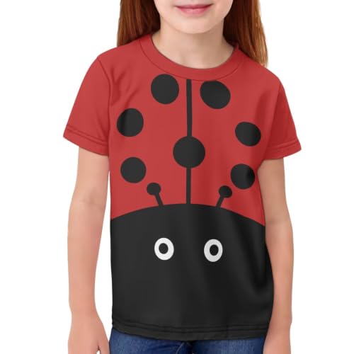 Image of Xhuibop Kids Tshirts Girls Boys 3-16 Years Summer Clothes for Teens Loose Fitting Tops
