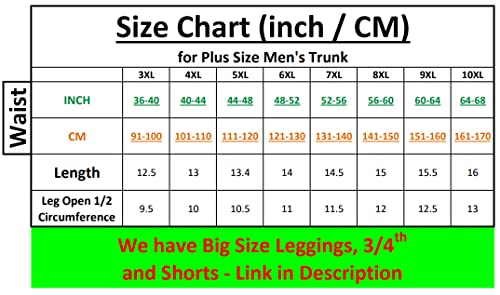 Image of PandaWears Plus Size Cotton Stretch Trunks for Men (Big & Tall)