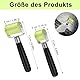 Andrückrolle Andrückwalze, 2 Stück Gummi Andrückwalze, 30 mm und 50 mm Professionell Silikon Andrückwalze, Handdruck Roller, für Kantenumleimer, Verschweißen von PVC Planen