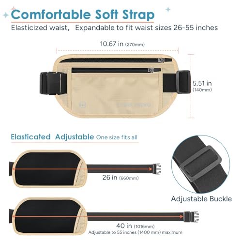 Image of travel inspira RFID Blocking Hidden Money Belt