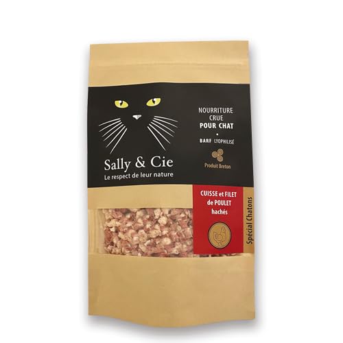 Croquette Barf - Cuisse et Filet de Poulet hachés Lyophilisée pour Chaton