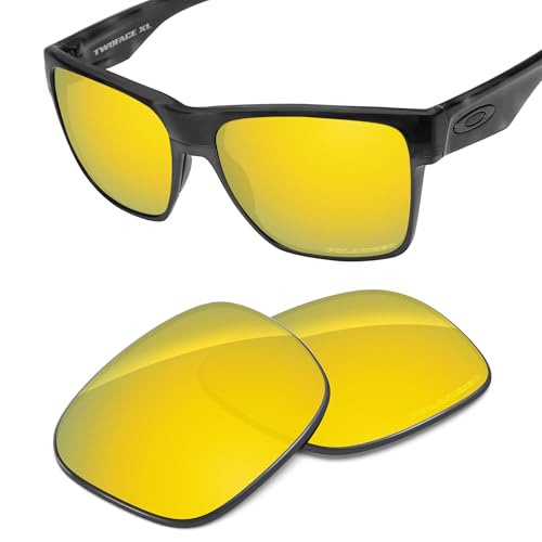 Image of Performance Replacement Lenses Compatible with Oakley TwoFace XL OO9350 Polarized Etched-Golden Yellow