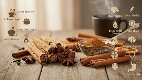 Image of Parshutara Farm Sri Lankan Cinnamon Powder (Dalchini) 100g | Pure Ceylon Cinnamon | Aromatic Garam Masala Spice for Cooking & Health