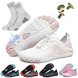 ELETON Grounding Shoes with Copper Grounded Footwears Sneakers(White 8.5Women/7Men)