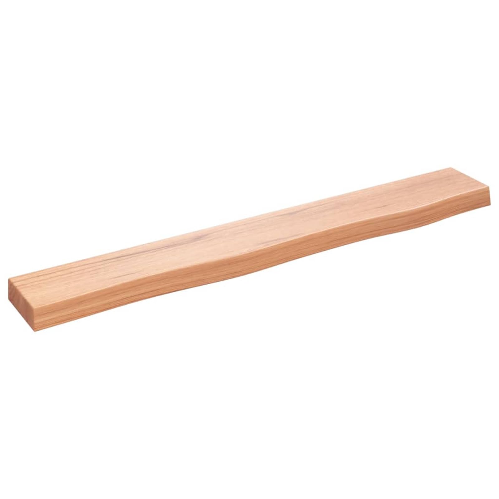 Zestaw wiszących półek wiszących – dekoracyjne drewniane półki do domu, kuchni, łazienki, salonu, 80 x 10 x 4 cm, jasnobrązowe rozwiązanie do przechowywania, stylowa dekoracja domu