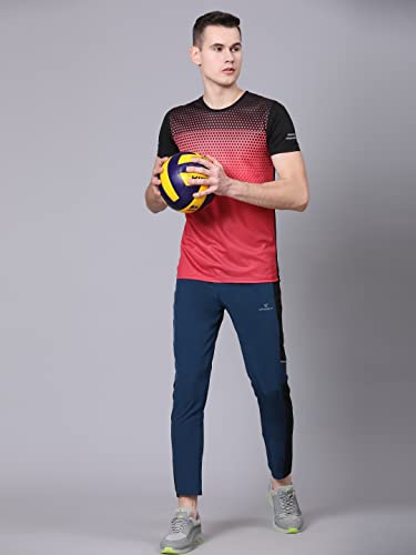 Image of Dpassion Regular fit Running Track Pants for Men with Zipper Pocket | Lowers for Men |Sports Track Pant for Men Polyester