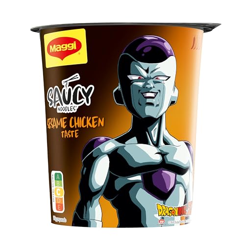 MAGGI Saucy Noodles Asia Pollo y Sésamo Vaso - Pack de 8 x 75g