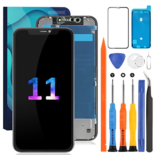 para iPhone 11 Pantalla de Repuesto para iPhone 11 Pantalla LCD táctil A2111 Sensor de reemplazo de...