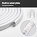Colisal Car Door Edge Guards 16Ft(5M) Automotive Door Entry Guard U Shape Car Door Trim Protector for Most Car, White