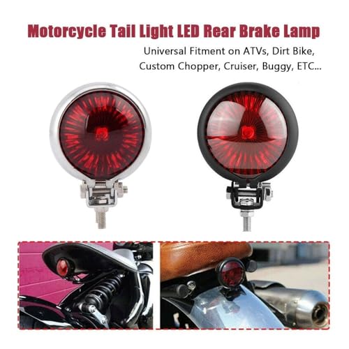 Feu arrière LED moto résistant aux vibrations pour stop Bobber Chopper
