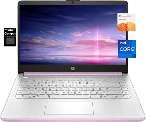 Image of HP 14 inch HD Student Business Laptop, Intel Quad-Core N150, 8GB RAM, 128GB UFS, 1 Year Office 365, Slim Design, Webcam, HDMI, Bluetooth, WiFi, Win 11 S, Honey Lavender