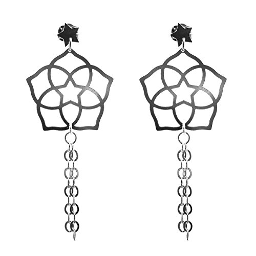 Sterling Silver Sky Flower Stud Earrings