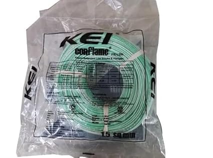 KEI ConFlame FRLS(Flame Retardant Low Smoke) 1.5 SQMM (Blue, 180 Meters) (Green)