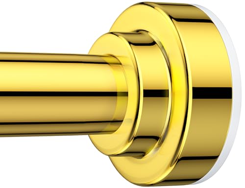 TEECK Shower Curtain Rod, 32-104 inch Adjustable Spring Tension Curtain