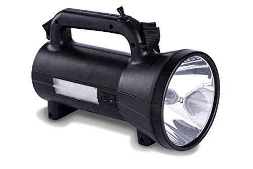 Image of ANDSLITE Plastic Rechargeable LED Torch Cum Emergency Light with Power Bank, Black
