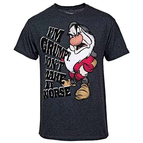 T-shirt Disney I'm Grumpy vêtement coton manches courtes homme