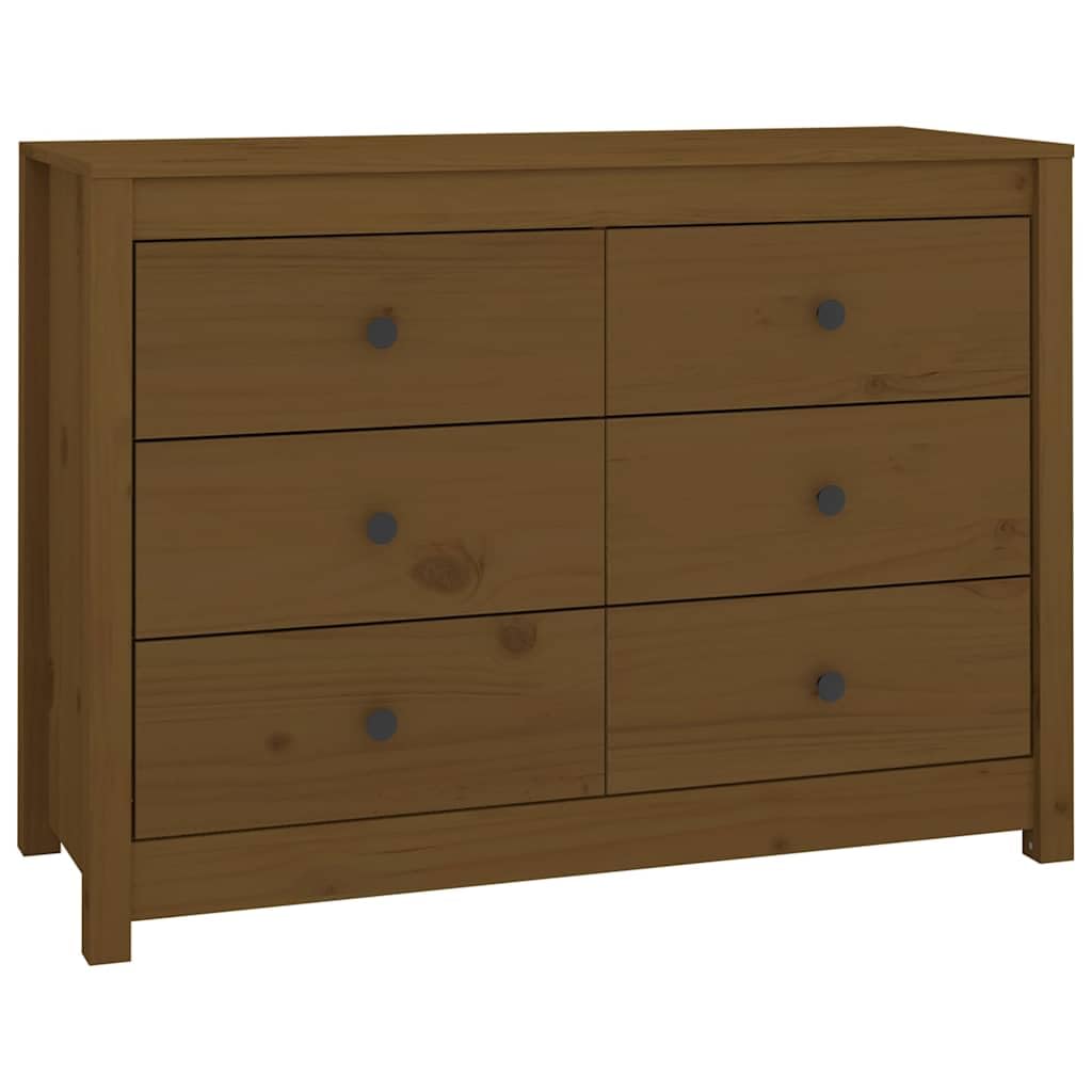 Armadietto in legno di pino massiccio, 100 x 40 x 72 cm, marrone
