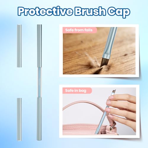 Image of Beetles Nail Art Brush 1Pcs French Tip Oblique Head Gel Nail Art Design Pen Painting Tools Fingernail Brush Nails Cleaning Brushes Nails Salon Diy at Home