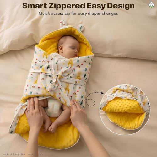 Image of StarAndDaisy Swaddle for New Born Baby, Baby Sleeping Bag, Swaddle Cloth Or Muslin Swaddle Wrap for New Born Baby 0-9 Months, (Boys & Girls)