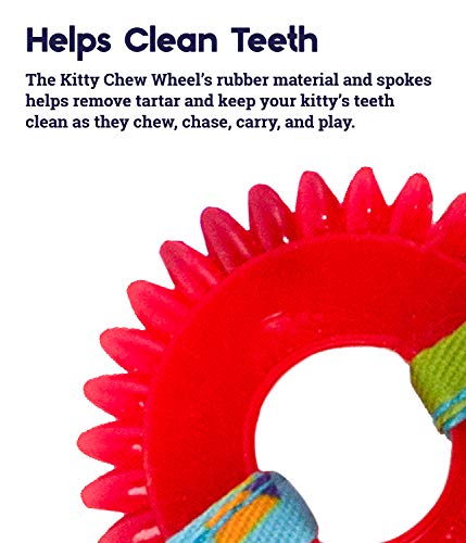 Catstages Dental Kitty Chew Wheel Catnip Cat Toy #TOP3