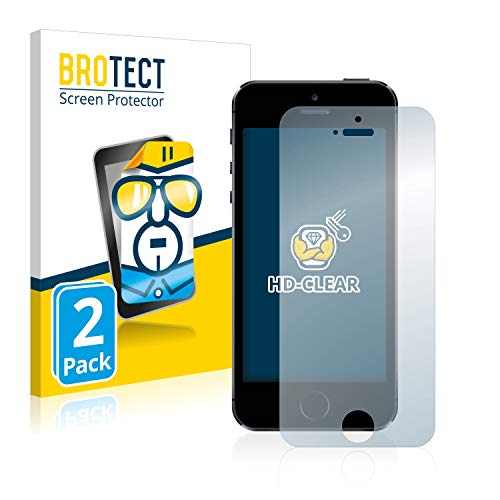 brotect Pellicola Protettiva Compatibile con iPhone 5   5S   5C   SE 2016 Pellicola Trasparente (2 Pezzi) Anti-Impronte