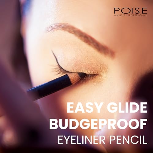 Lápiz delineador de ojos negro POISE Makeup miniatura 4