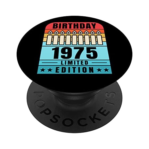 1975 Pop Socket para teléfono Edición Limitada 1975 Cumpleaños PopSockets PopGrip Intercambiable
