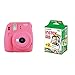 Fujifilm Instax Mini 9 , Rosa + 4 paquetes de películas fotográficas instantáneas (10 hojas)