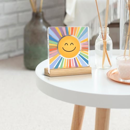 Image of Sun Decor, Sunshine Gifts, Inspirational Office Supplies Human Sunshine Gift Decor Sign Motivational Appreciation Gifts for Teacher Coworker Doctor Cubicle Accessories Home Table Decorations