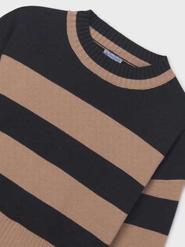 Mayoral Stripes Jumper for Girls Black3