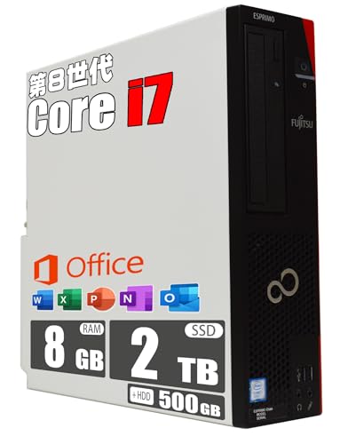 yςݕiz Core i7 / 8GB / SSD 2TB + HDD 500GB / MS Office 2019 / 8 Core i7 8700 / Windows 11 / DVDROM/ItBX/xm ESPRIMO D58