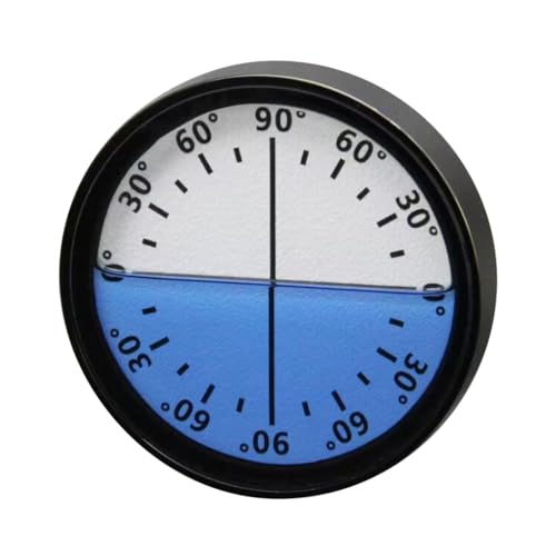 REDYY Measuring Ruler,Magnetic Horizontal Bubble Leveling Equipment Measuring Ruler Gradienter Pocket Round Bubble Leveling Tool