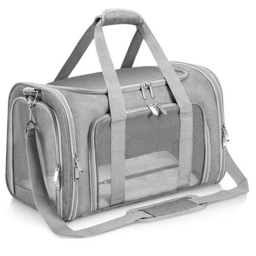 Bolsa Mala Para Viagens Transporte Pet Cães E Gatos (Cinza)