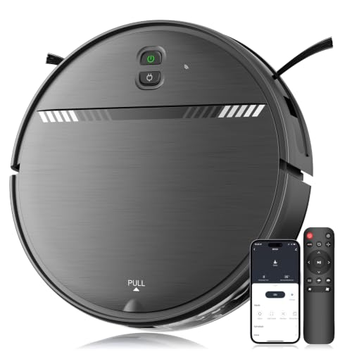 Image of MANVN Robot Vacuum and Mop Combo for Pet Hair, Robotic Vacuum for Hard Floors and Carpets, 2.87'' Ultra-Slim, with 3D Obstacle Avoidance, Wi-Fi /App /Voice Controlled, Self-Charging