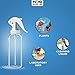 MoYo Natural Labs 8 oz Spray Bottles, Trigger Sprayer Empty Travel Containers, BPA Free PET Plastic for Essential Oils and Liquids/Cosmetics (Pack of 3, Clear)